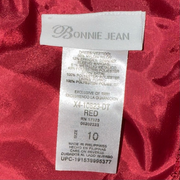 Bonnie Jean Red Lace Dress - Picture 12 of 12